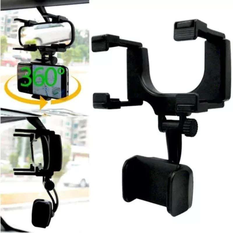 Car Rearview Mirror Rotatable Phone Mount - Image 3