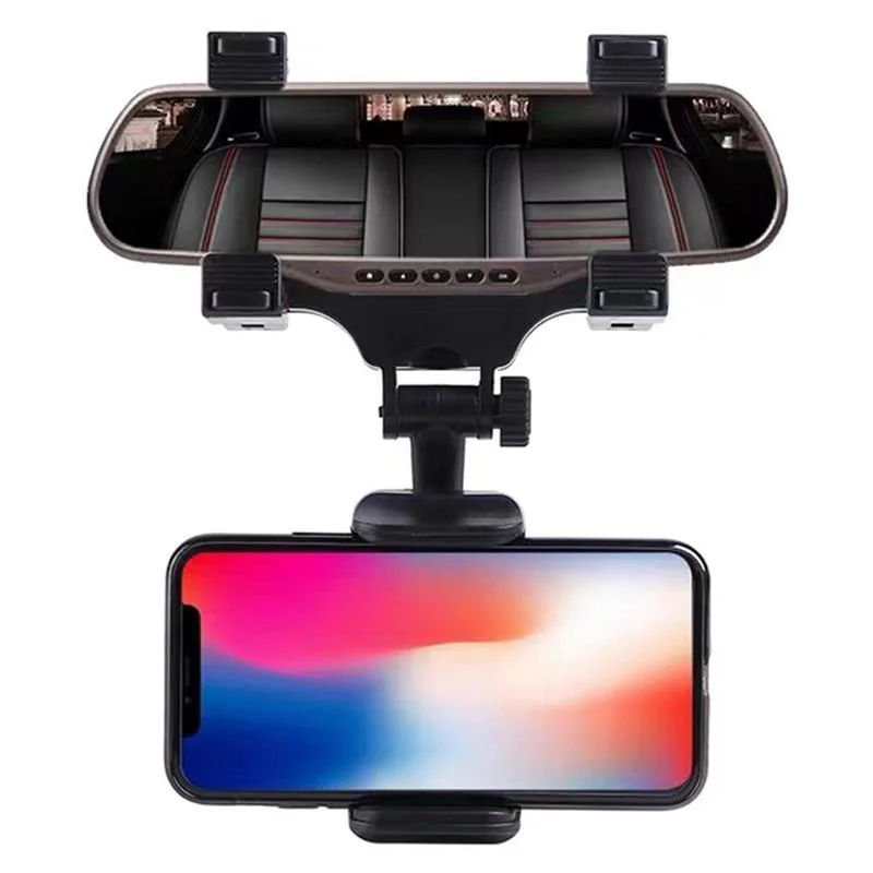 Car Rearview Mirror Rotatable Phone Mount - Image 5