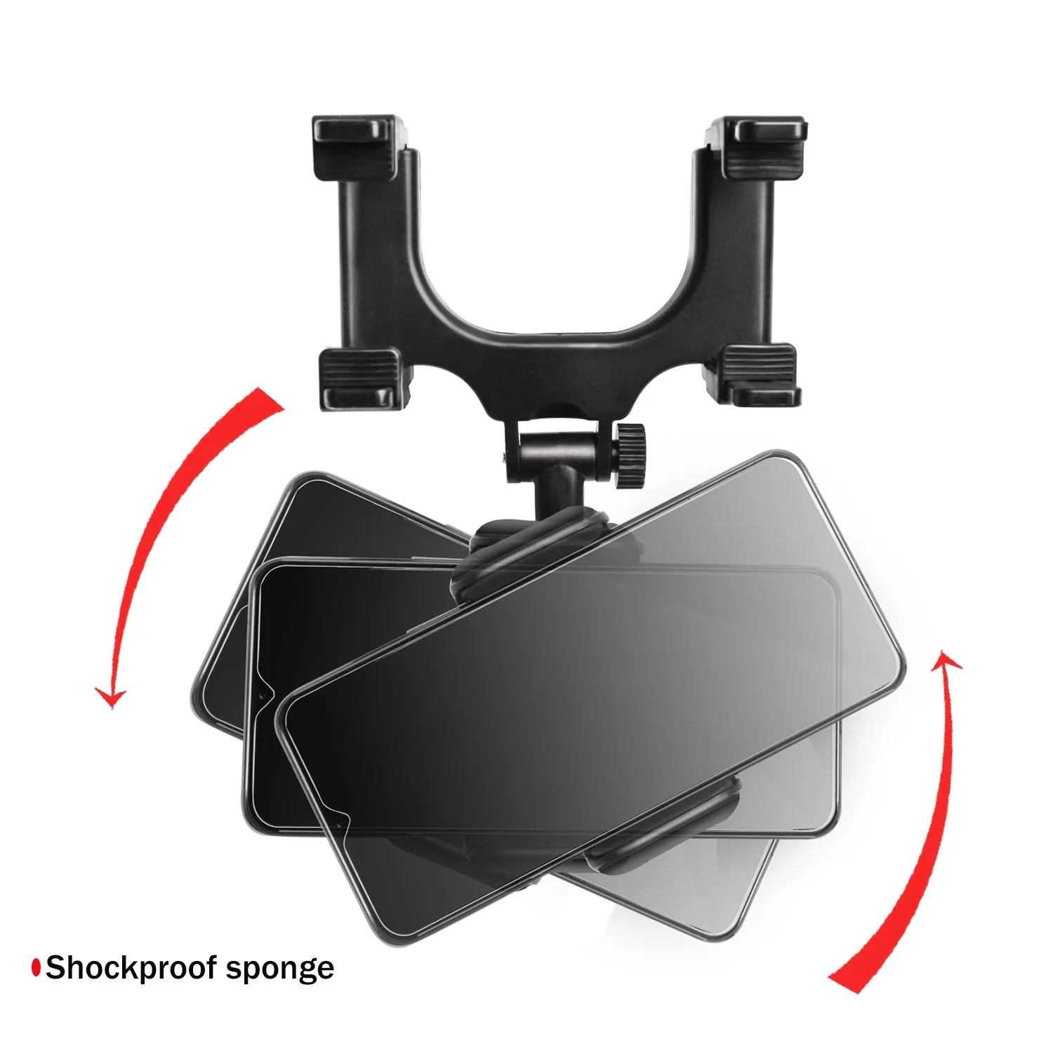 Car Rearview Mirror Rotatable Phone Mount - Image 6