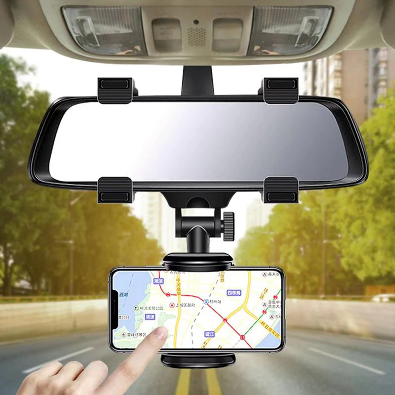 Car Rearview Mirror Rotatable Phone Mount - Image 7