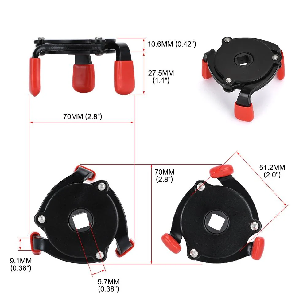 3 Jaw Car Oil Filter Wrench - Image 4