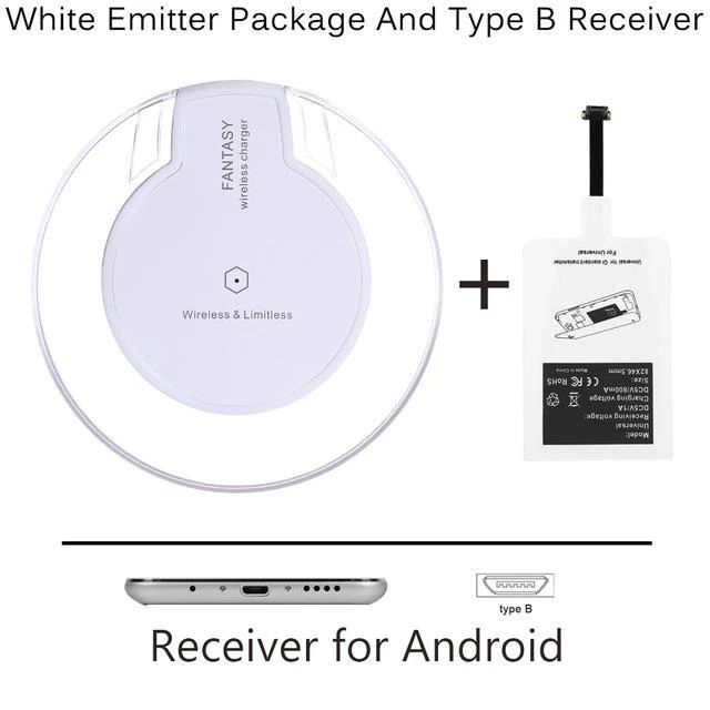Universal Qi Wireless Charging Pad + Receiver - Image 3