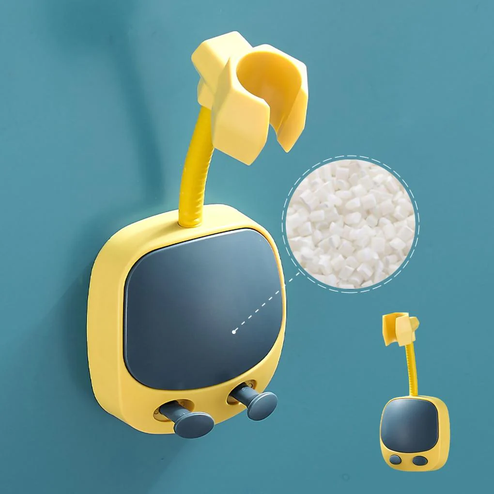 Punch-Free Adjustable Shower Bracket with Hooks - Image 2