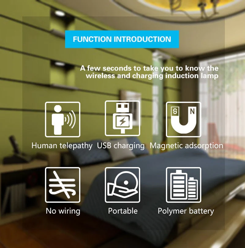 Rechargeable Magnetic PIR Motion Sensor LED Light - Image 3