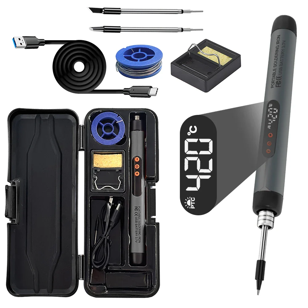 Wireless Fast Charging Electric Soldering Kit With Smart LED Digital Display - Image 17