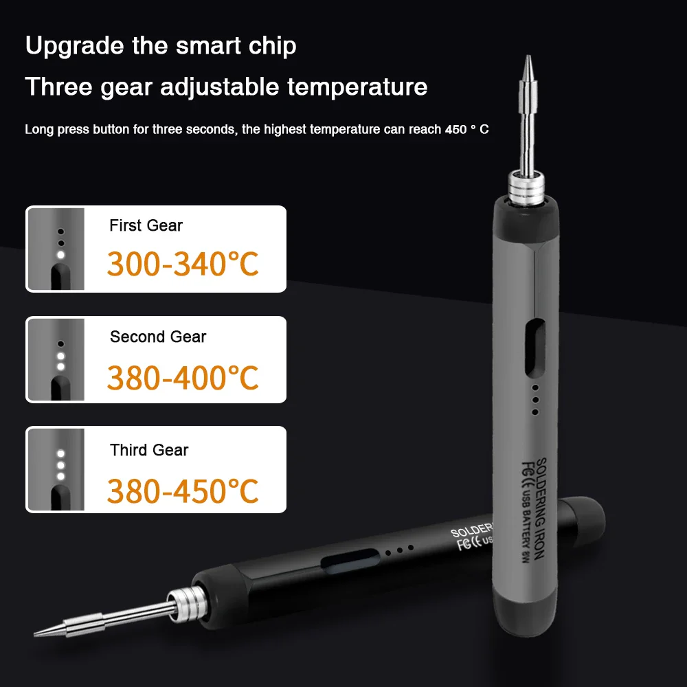 Wireless Fast Charging Electric Soldering Kit With Smart LED Digital Display - Image 4