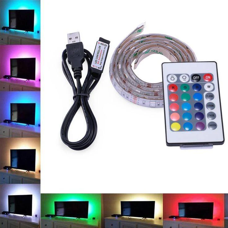 USB Powered TV BackLight LED Strip + Remote - Image 3