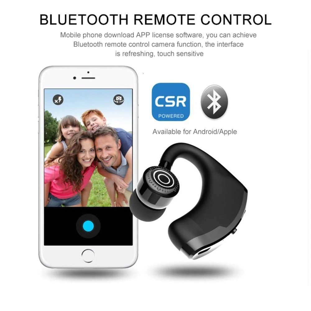 V9 Legend Mini Wireless Bluetooth Voice-Activated Headset - Image 4