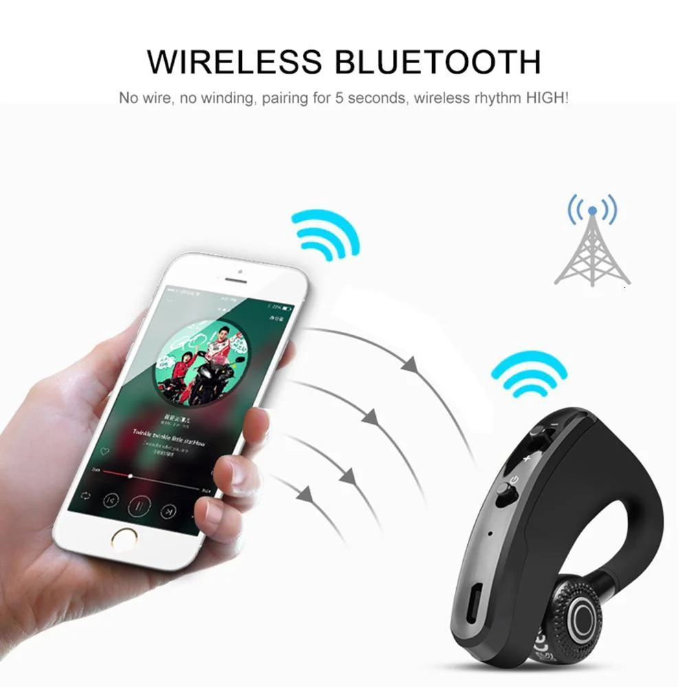 V9 Legend Mini Wireless Bluetooth Voice-Activated Headset - Image 5