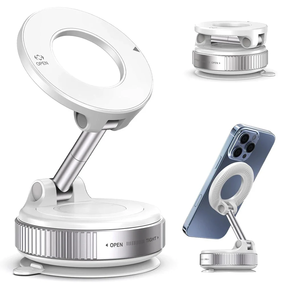 Multi-Angle Dashboard & Windshield Magnetic and Advanced Vacuum Suction Car Mount - Image 16