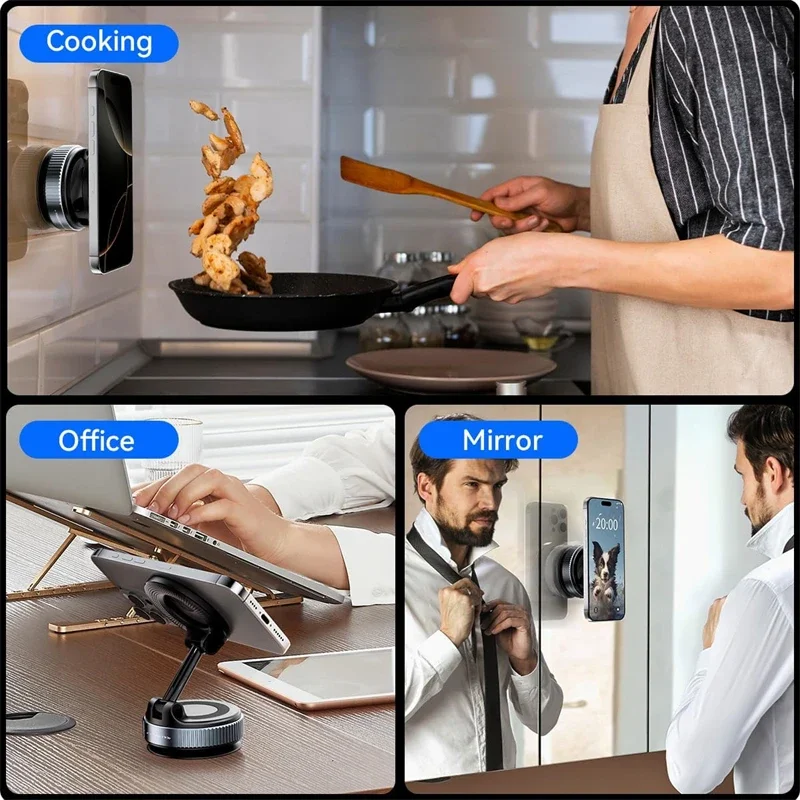 Multi-Angle Dashboard & Windshield Magnetic and Advanced Vacuum Suction Car Mount - Image 20