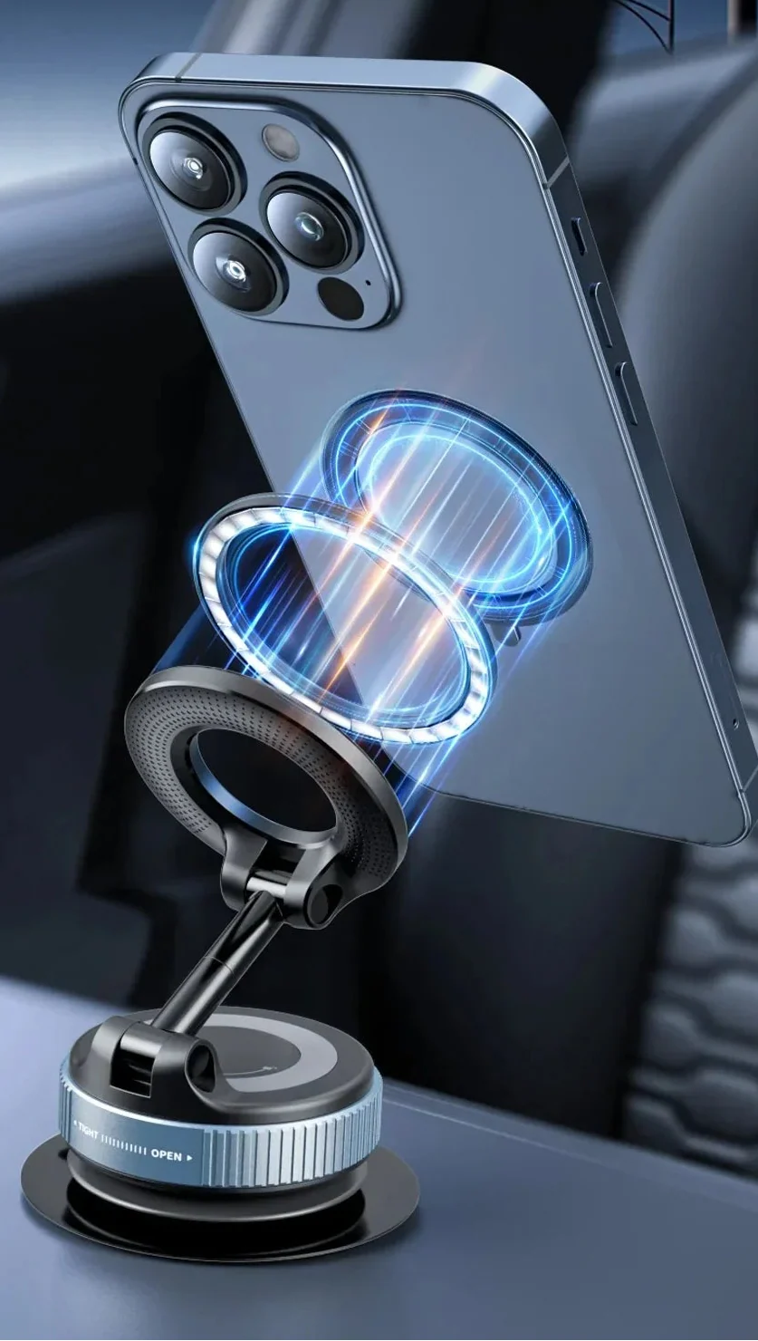 Multi-Angle Dashboard & Windshield Magnetic and Advanced Vacuum Suction Car Mount - Image 21