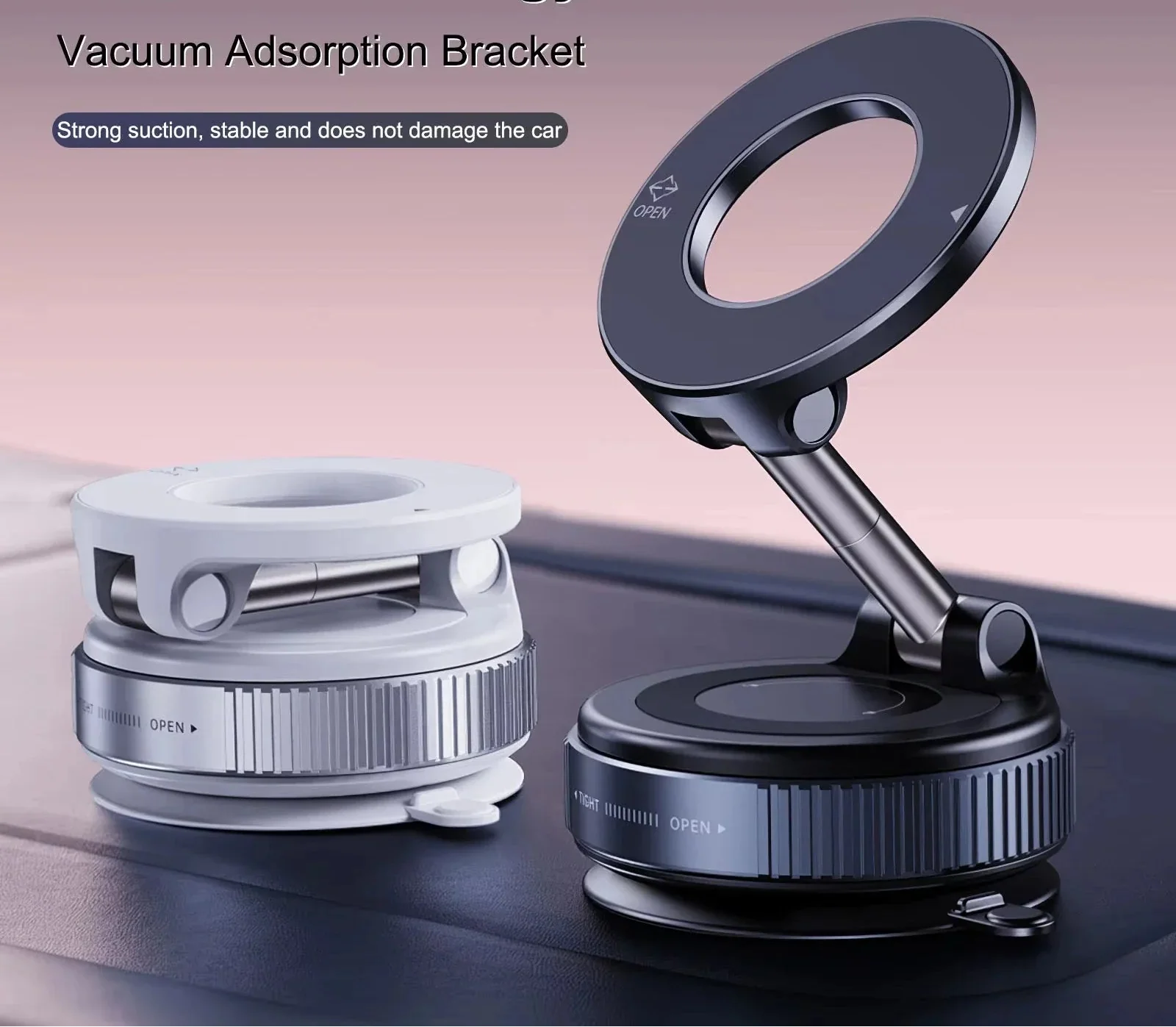 Multi-Angle Dashboard & Windshield Magnetic and Advanced Vacuum Suction Car Mount - Image 31