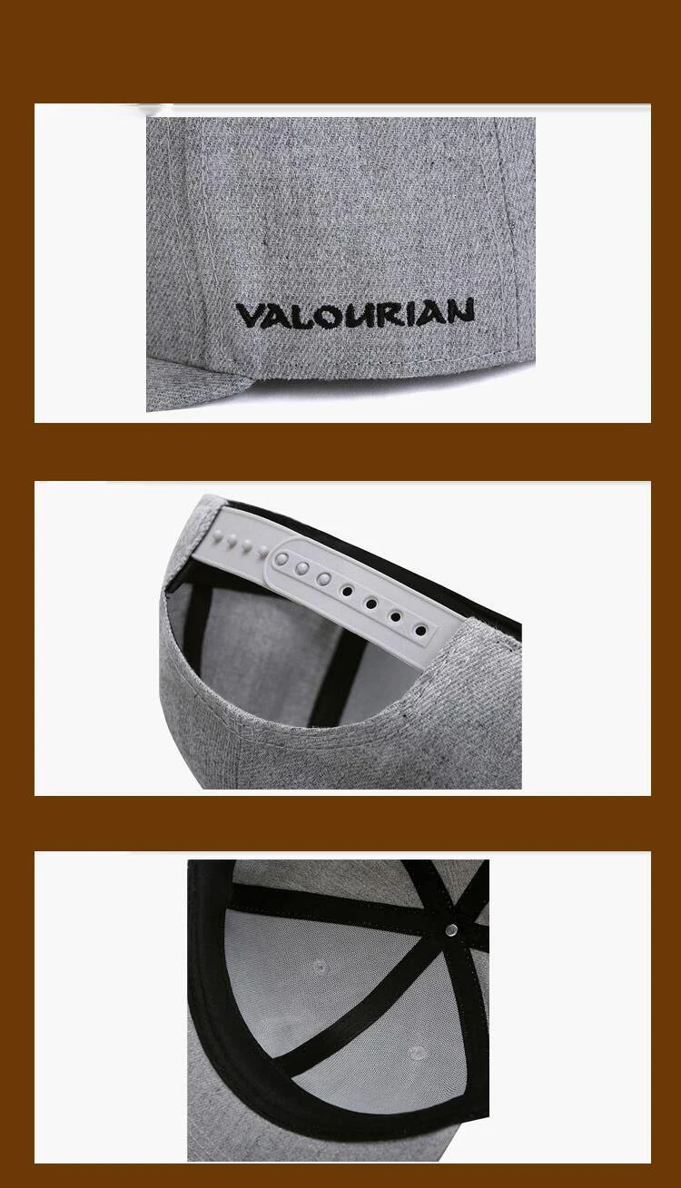Valourian™ Embroidered Flat-Bill Snapback Cap - Image 4