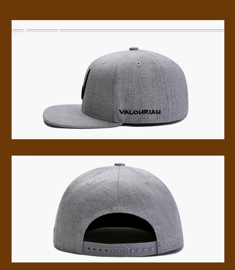 Valourian™ Embroidered Flat-Bill Snapback Cap - Image 7