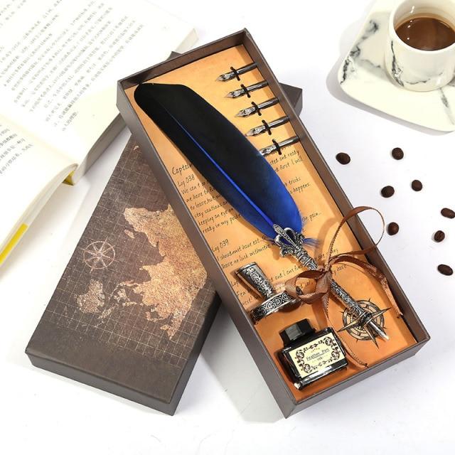 Luxurious Vintage Calligraphy Quill Pen Set - Image 5
