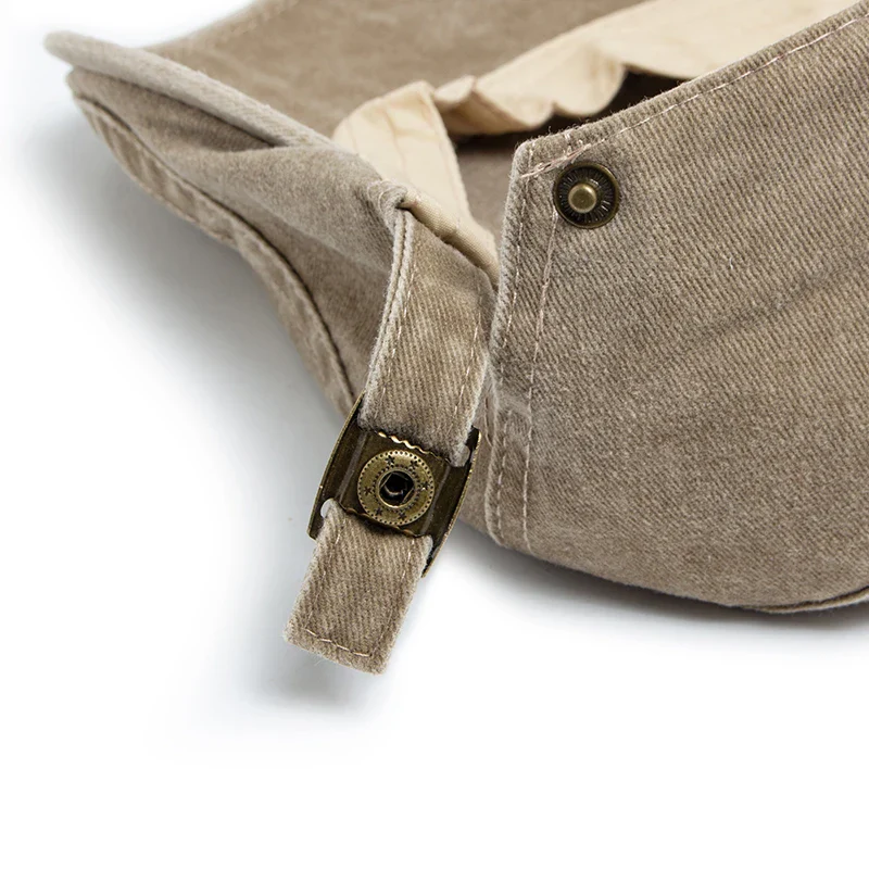 Vintage Soft Cotton Breathable Lightweight Adjustable Fit Newsboy Cap - Image 5