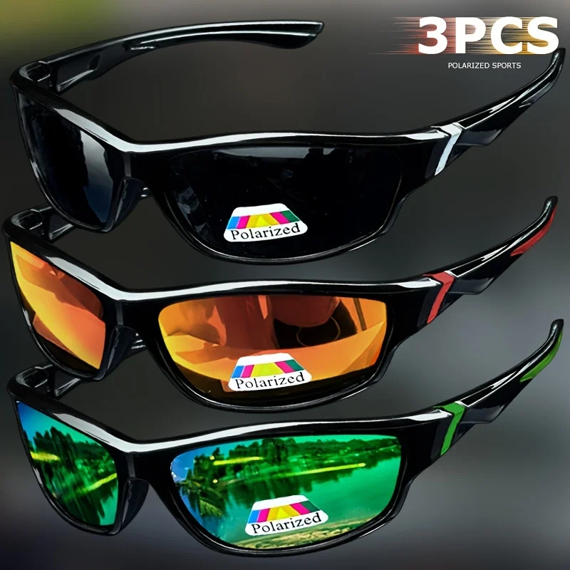 TripleShield 3-Pack Anti-Scratch Impact Resistant UV400 Anti-Glare Sunglasses Set - Image 2