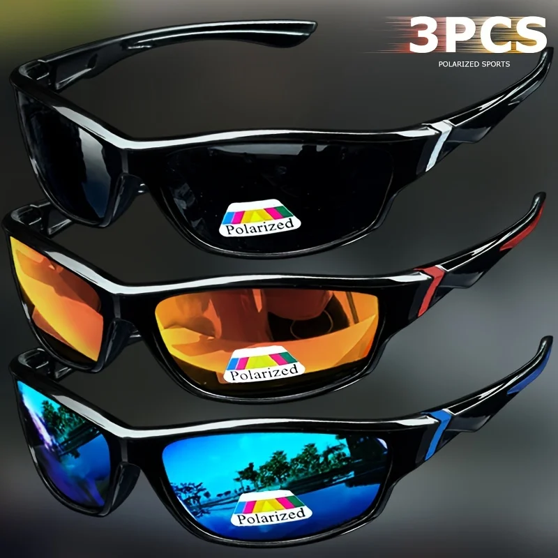 TripleShield 3-Pack Anti-Scratch Impact Resistant UV400 Anti-Glare Sunglasses Set - Image 6