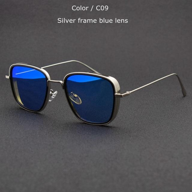 Vintage Square Metal Frame Sunglasses UV400 - Image 10