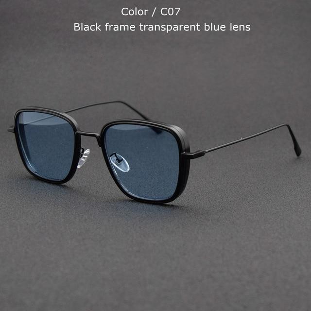 Vintage Square Metal Frame Sunglasses UV400 - Image 4