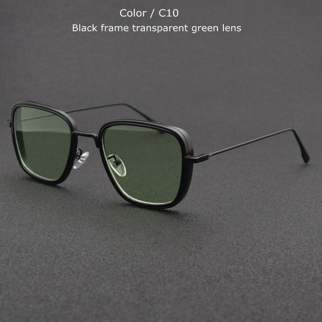Vintage Square Metal Frame Sunglasses UV400 - Image 7