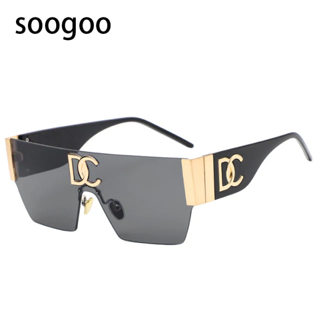 Vintage Square Rimless UV400 Sunglasses - Image 10