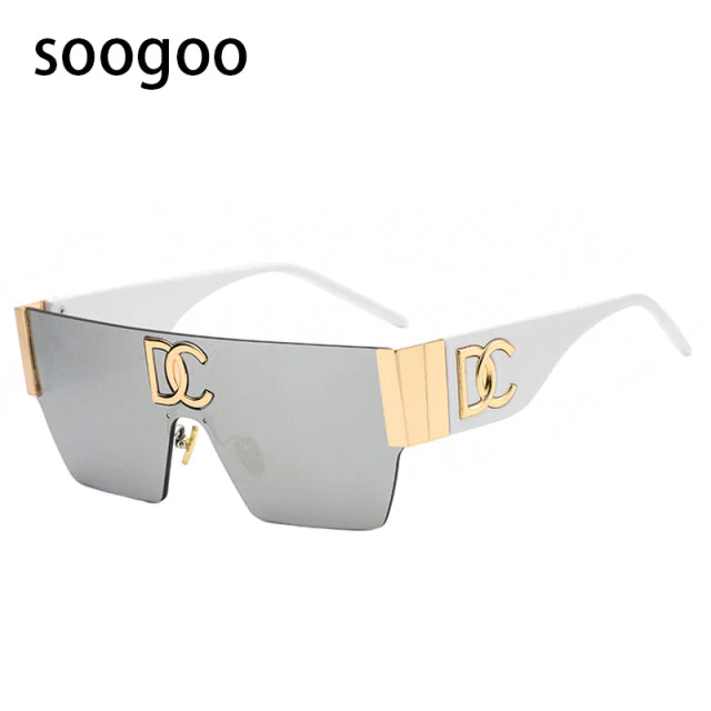 Vintage Square Rimless UV400 Sunglasses - Image 15