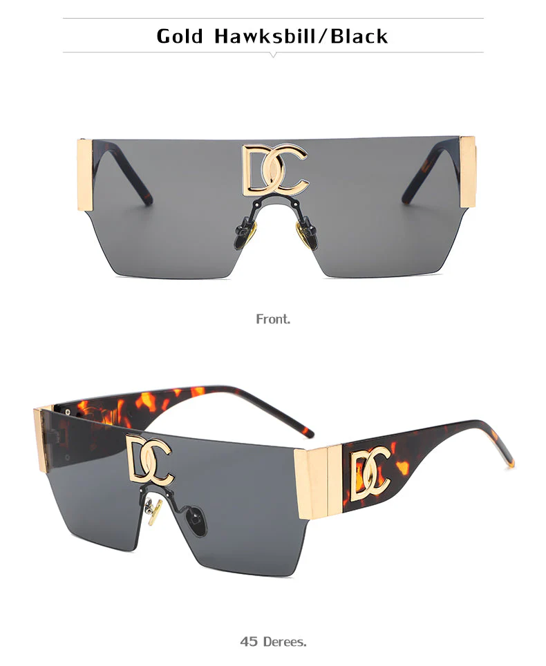 Vintage Square Rimless UV400 Sunglasses - Image 6
