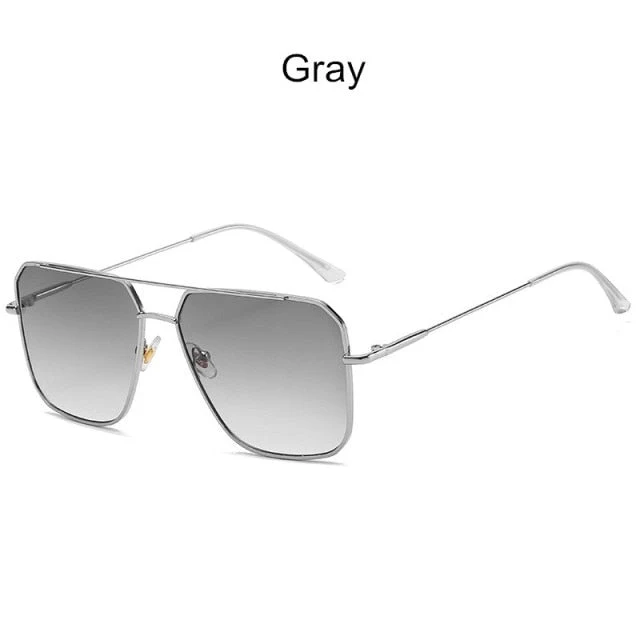 Vintage Squared Oversized Unisex Sunglasses - Image 10