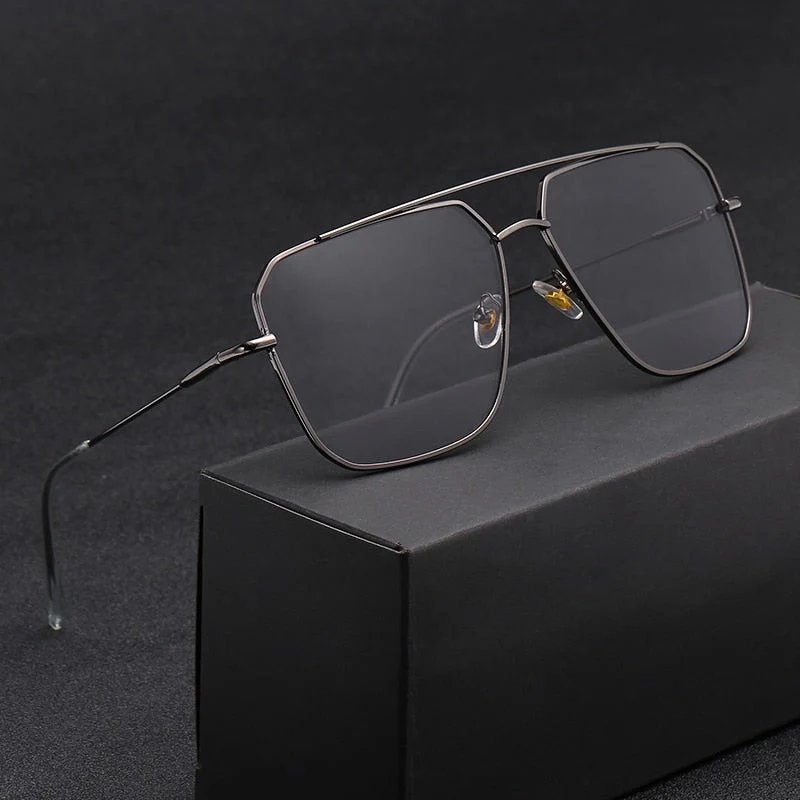 Vintage Squared Oversized Unisex Sunglasses - Image 3