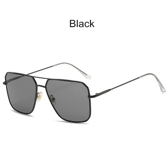 Vintage Squared Oversized Unisex Sunglasses - Image 6
