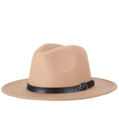 Vintage Wide-Brim Buckled Fedora - Image 4