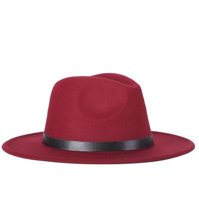 Vintage Wide-Brim Buckled Fedora - Image 6