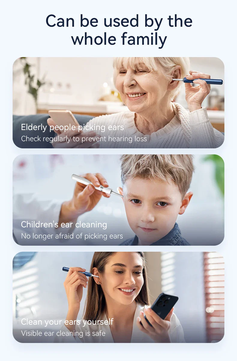 WiFi 3-in-1 Ear Otoscope- HD Camera 360° Precision Robotic Tweezer & Gentle Silicone Earpick - Image 23