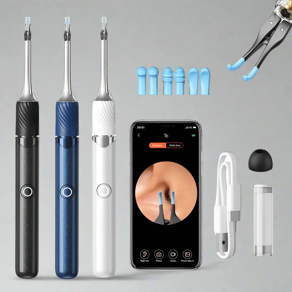 WiFi 3-in-1 Ear Otoscope- HD Camera 360° Precision Robotic Tweezer & Gentle Silicone Earpick - Image 29