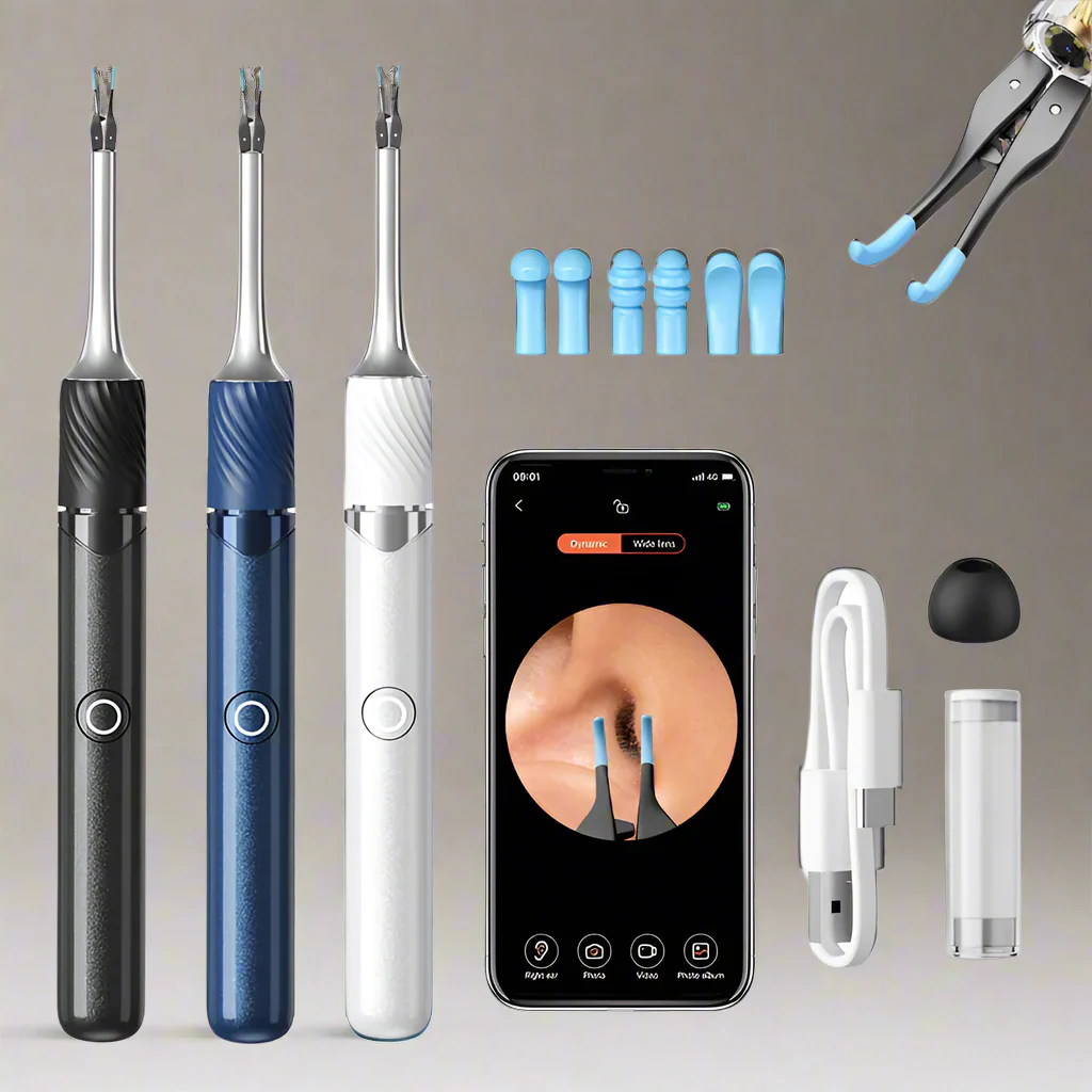 WiFi 3-in-1 Ear Otoscope- HD Camera 360° Precision Robotic Tweezer & Gentle Silicone Earpick - Image 30