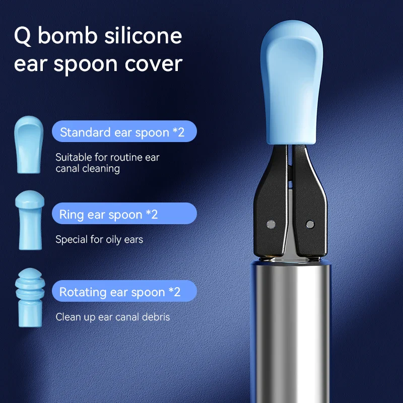 WiFi 3-in-1 Ear Otoscope- HD Camera 360° Precision Robotic Tweezer & Gentle Silicone Earpick - Image 4