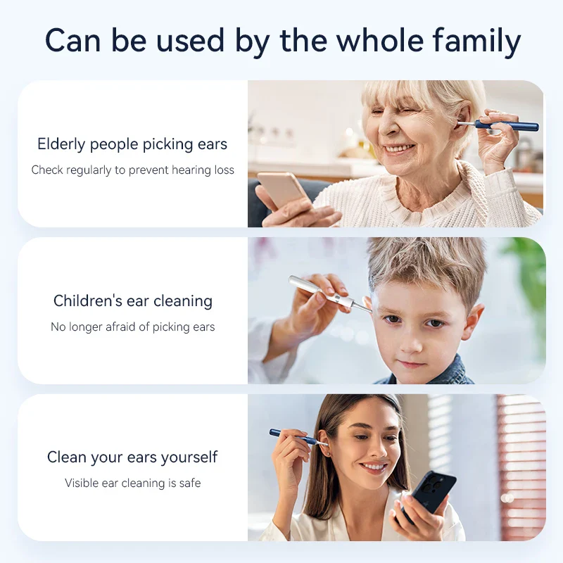 WiFi 3-in-1 Ear Otoscope- HD Camera 360° Precision Robotic Tweezer & Gentle Silicone Earpick - Image 7