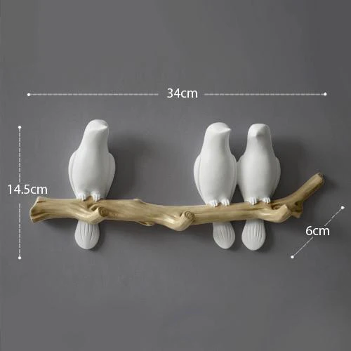 Elegant Bird Hanger Wall Decoration - Image 10