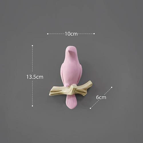 Elegant Bird Hanger Wall Decoration - Image 2