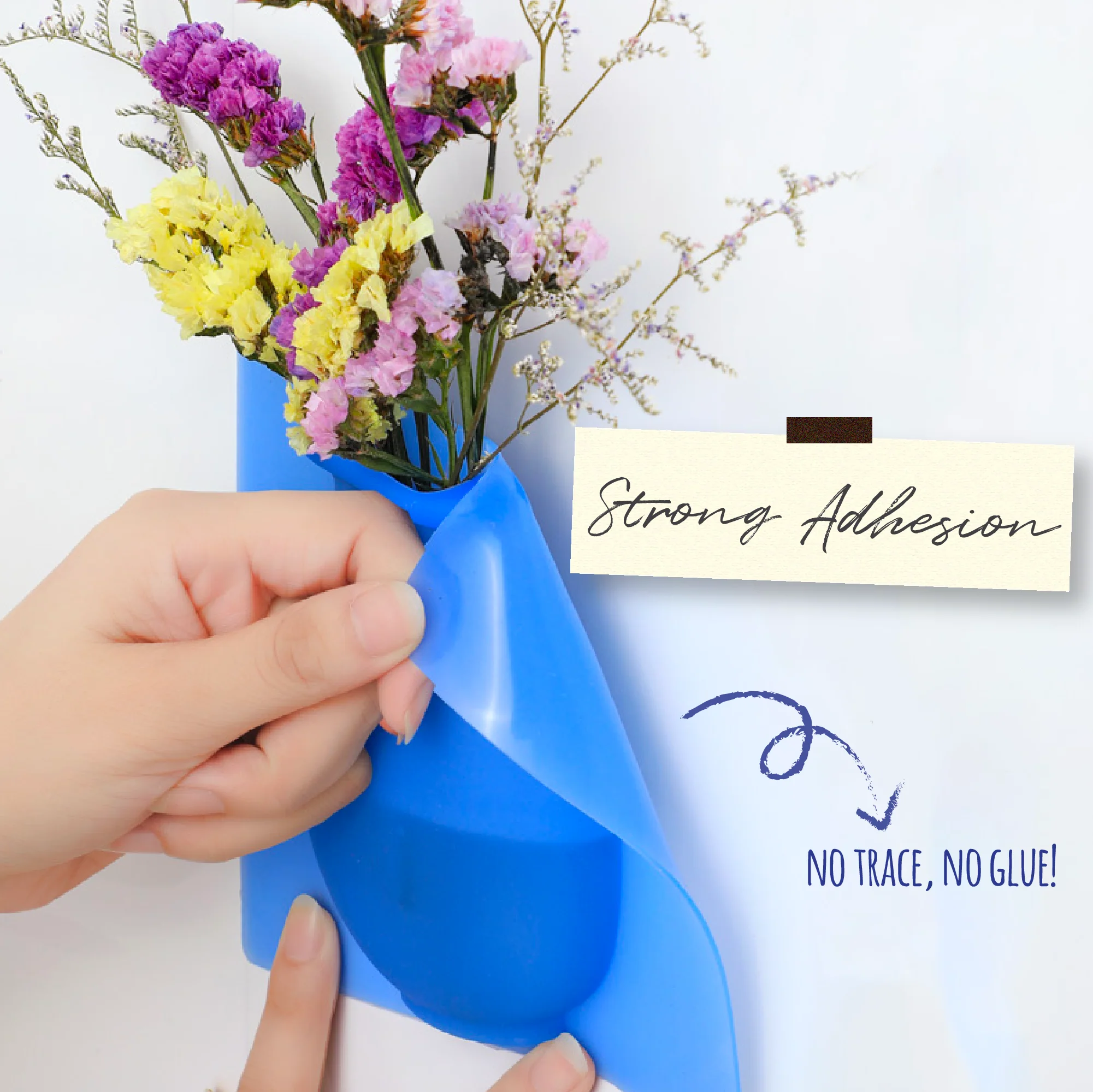 Nano-Technology Removable Silicone Hanging Vase (2pcs) - Image 2