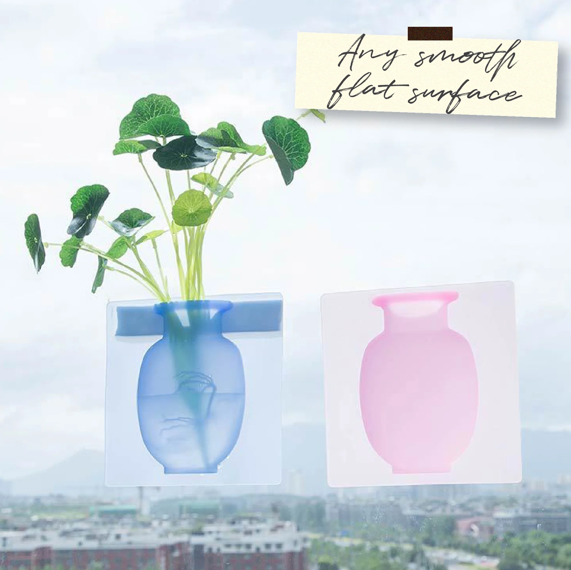 Nano-Technology Removable Silicone Hanging Vase (2pcs) - Image 3