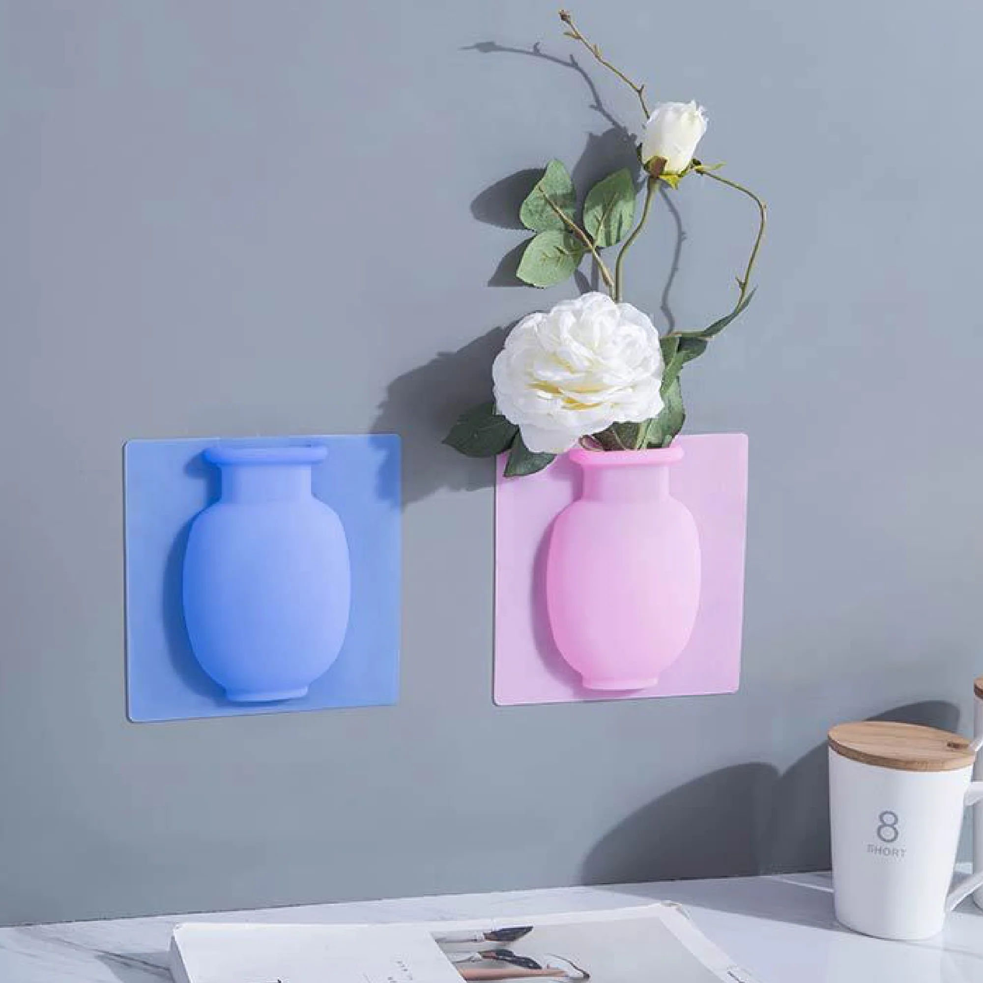 Nano-Technology Removable Silicone Hanging Vase (2pcs) - Image 4
