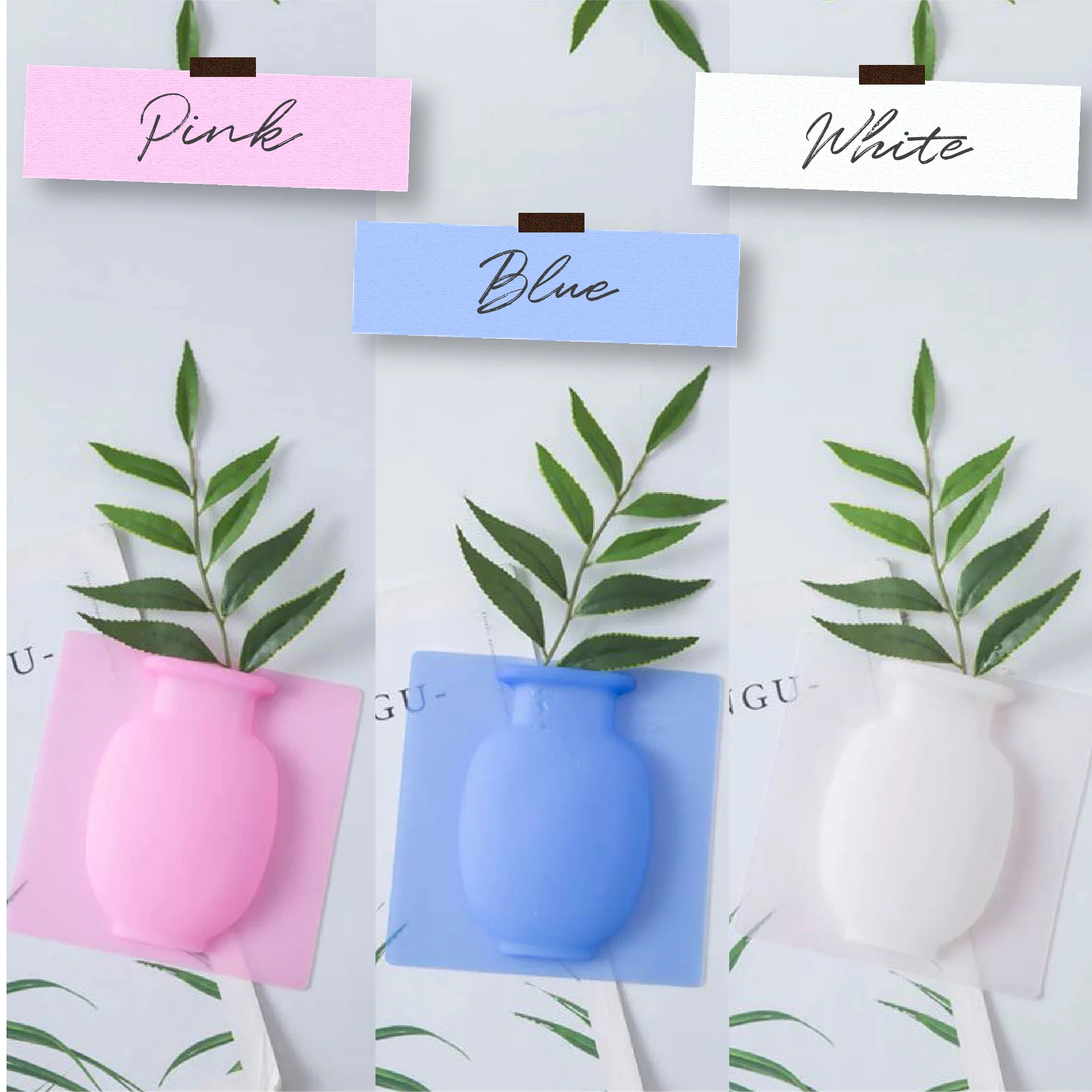 Nano-Technology Removable Silicone Hanging Vase (2pcs) - Image 5