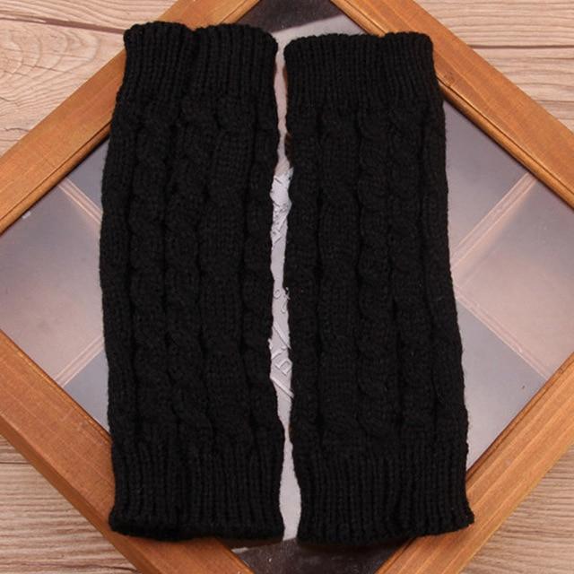 Women Warm Long And Stretchy Finger-less Gloves - Image 2