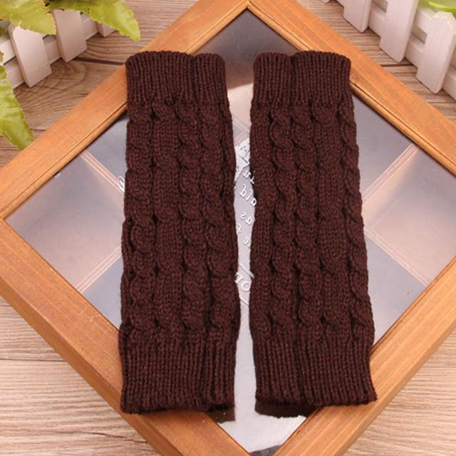 Women Warm Long And Stretchy Finger-less Gloves - Image 3