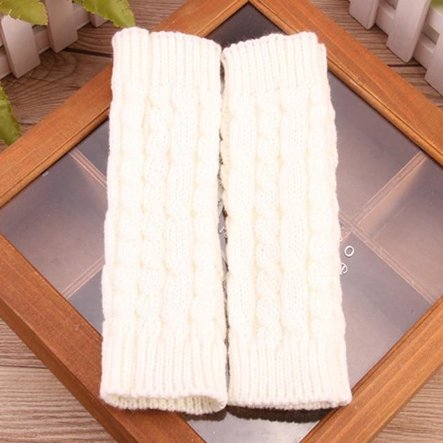 Women Warm Long And Stretchy Finger-less Gloves - Image 4