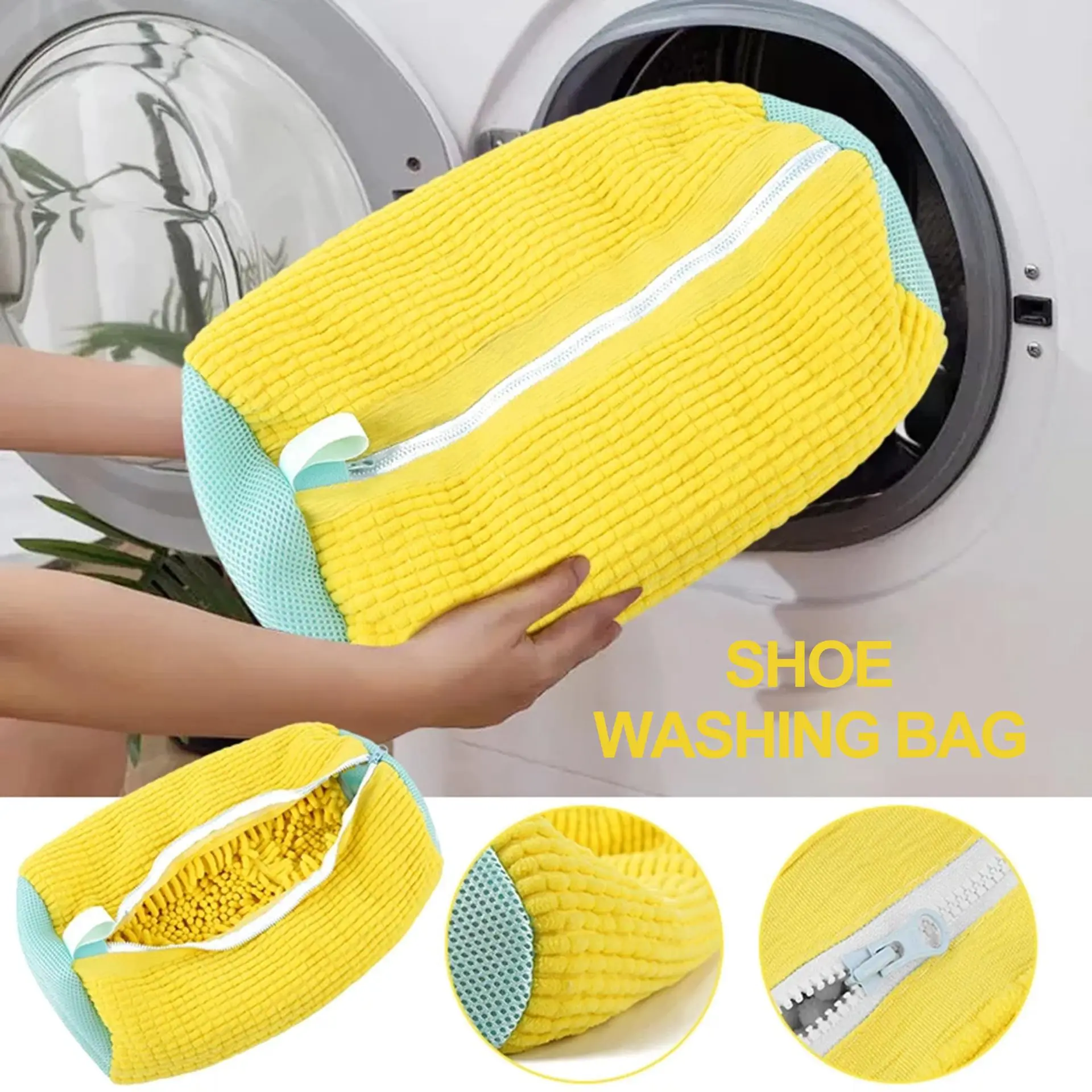 Fluffy & Padded Machine Friendly Laundry Shoes Protector - Image 2