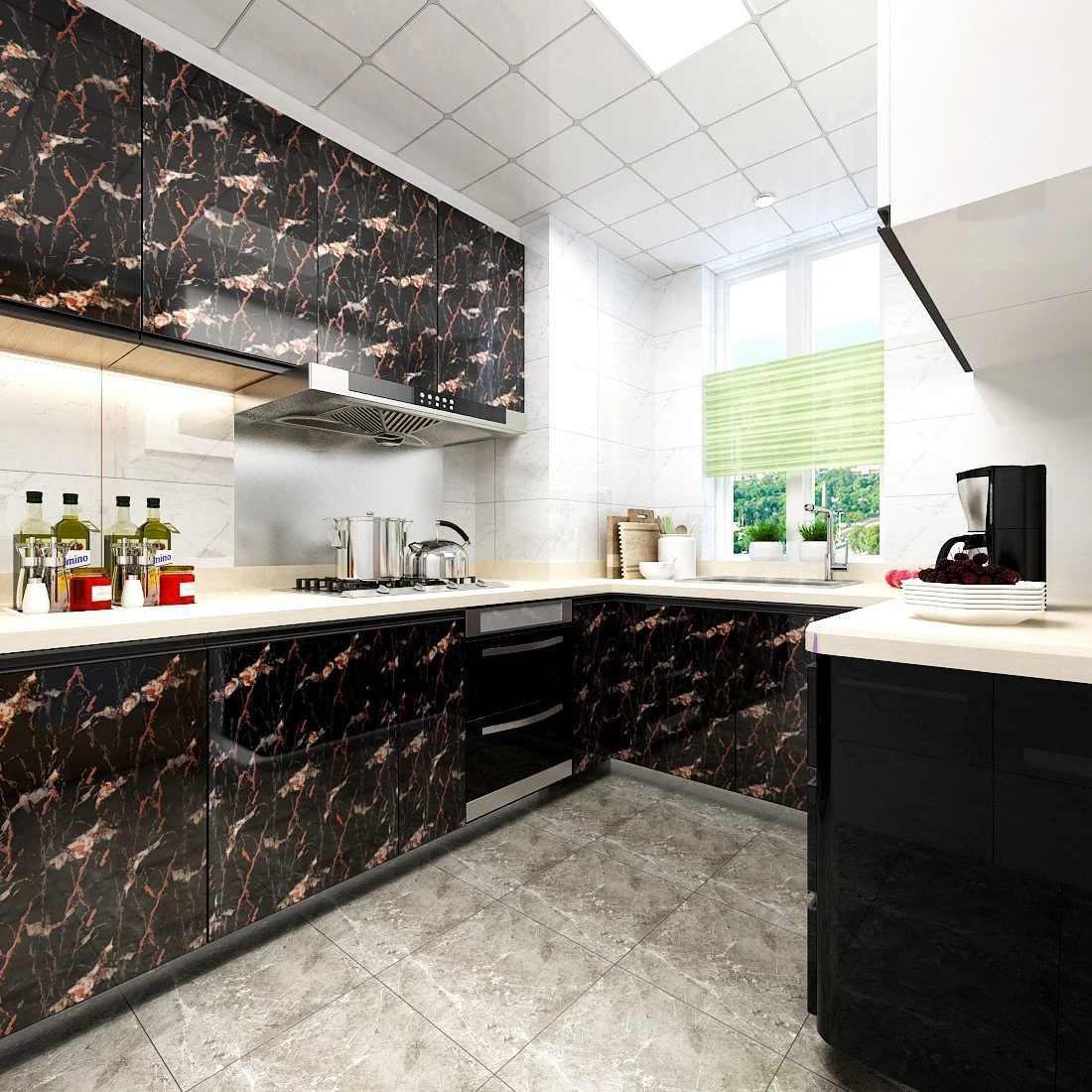 Self Adhesive Waterproof  Marble Wallpaper - Image 34